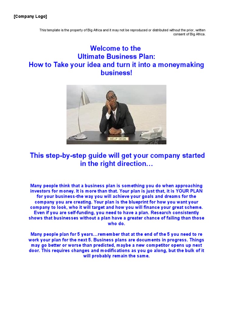 Ultimate Business Plan Template Guide | PDF | Expense | Business Plan