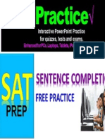 Ipractice For Sat Sentence Completion - Interactive PPT Test Prep