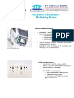 Histamine S Biosensor: Biofish by Biolan: Technical Characteristics