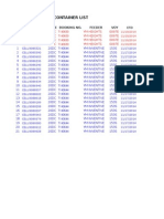 Container List: 20DC Ym Heights 0097E 20DC Ym Heights 0097E 3 20DC Ym Heights 0097E 4 20DC Ym Heights 0097E