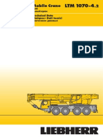 Liebherr LTM 1070-4.2 Mobile Crane - 70t - Technical Data