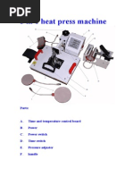 5 in 1 Heat Press Machine Usage