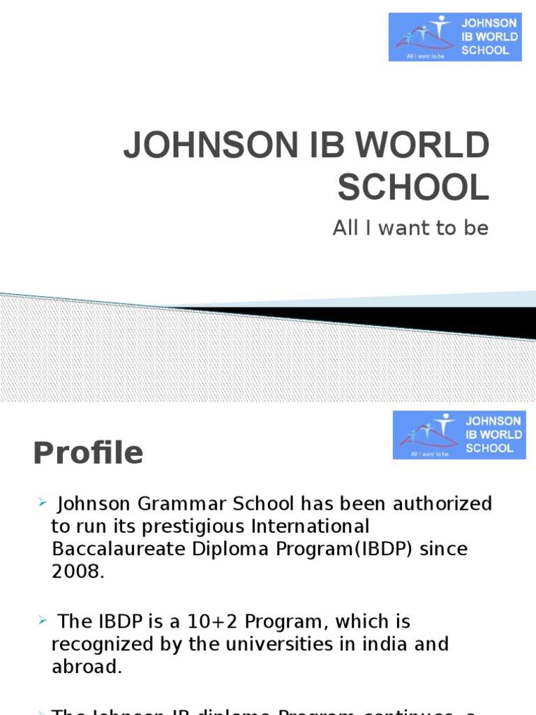 Johnson Grammar School IBDP Overview | PDF