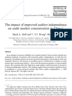 The impact of improved auditor independence on auditnext term market concentration in previous termChina