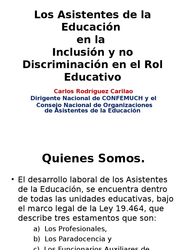 Rol Inclusivo de Asistentes Educativos | PDF | Aprendizaje | Cognición