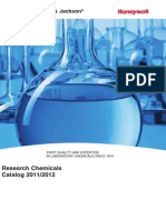 Honeywell Burdick & Jackson: Research Chemicals Catalog 2011/2012