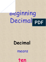 Beginning Decimals