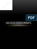 Analysis of 2 Existing Products