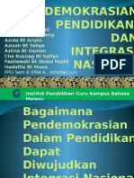 Pendemokrasianpendidikan Mewujudkan Integrasi Nasional