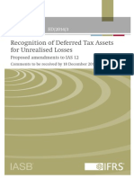 ED Recognition Deferred Tax IAS 12 August 2014