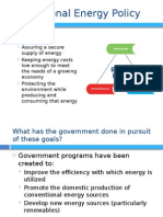 US National Energy Policy: 3 Main Goals