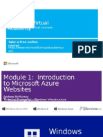 Mod 1 Introduction to Microsoft Azure Websites