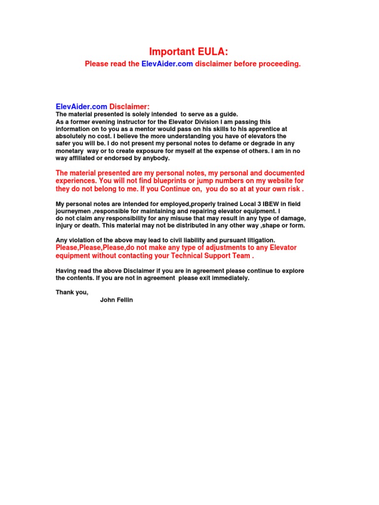 Important EULA:: Please Read The Disclaimer Before Proceeding | PDF ...
