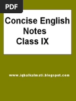 Download Concise English Notes for Class IX by Muhammad Iqbal SN262071575 doc pdf