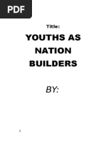 Youth As A Nation Builder