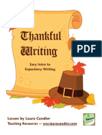 Thankful Writing An Expository Writing Lesson