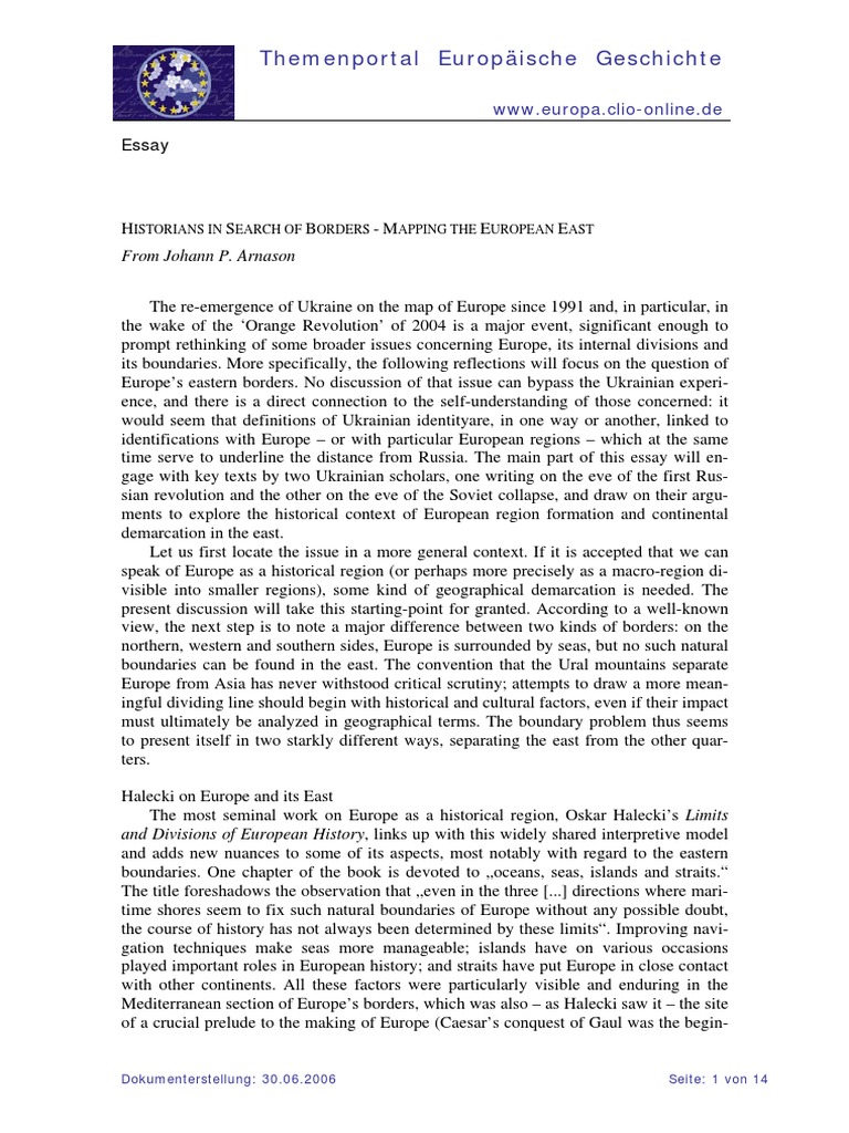 Rethinking Europe's Eastern Borders | PDF | Ukraine | Europe Travel