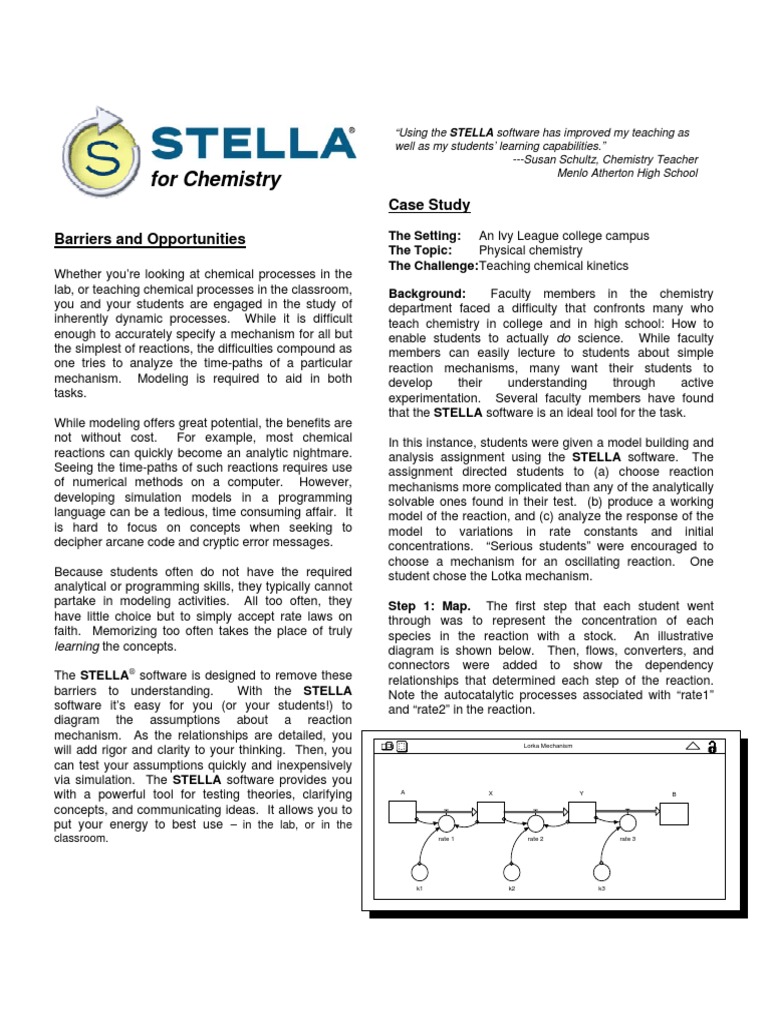 STELLA Chemistry | PDF | Reaction Rate Constant | Chemistry