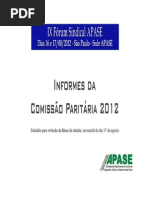 Documentos IX Fórum Sindical Apase