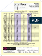 Masjid e Umar Ramadaan Timetable 2012 Ver001