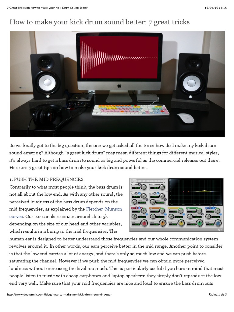 How To Make Your Kick Drum Sound Better 7 Great Tricks Fletcher