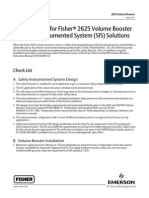 Fisher 2625 Volume Booster SIS Safety Manual