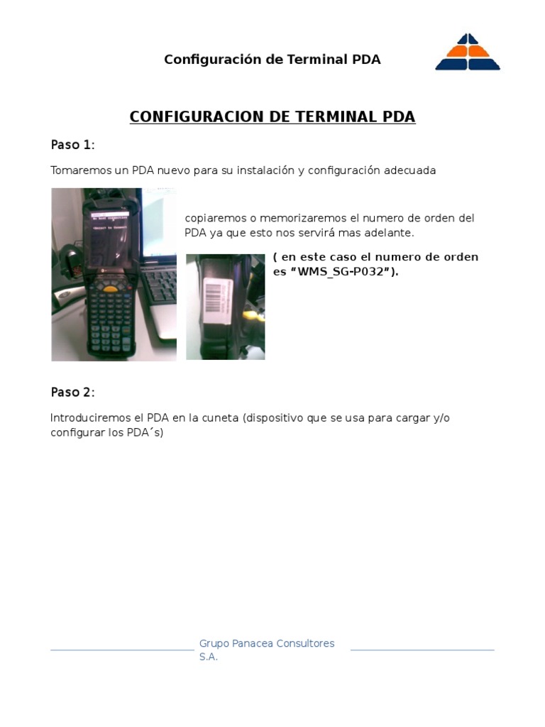 Configuracion Terminal PDA | PDF | Asistente personal digital | Archivo ...