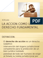 La Accion Como Un Derecho Fundamental