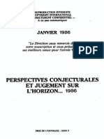 Perspectives Conjoncturales Jugements Horizon 1986