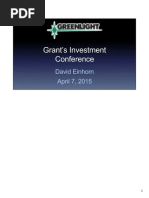 David Einhorn Grant's Conference