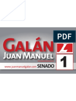 Afiche horizontal Senador Galán