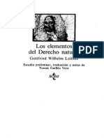 Leibniz Gottfried Wilhelm - Los Elementos Del Derecho Natural