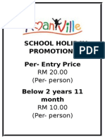 School Holiday Promotion - Play All Day for RM20