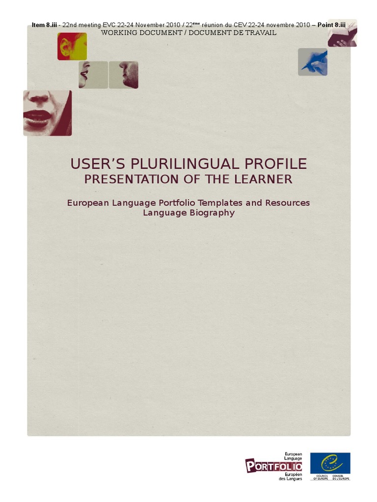 ELP Language Biography Plurilingual Profile en | PDF | Learning ...