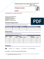 Procedure for Project Charter