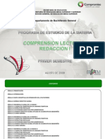 01 Comprensión Lectora y Redacción I