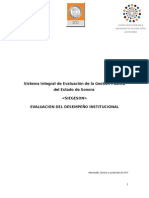 Metodologia para Evaluar El Desempeño Inst