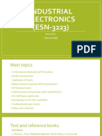 Industrial Electronics (ESN-3223) : Instructors: Nabeel Khalid
