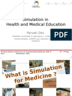 Simulation in Health and Medical Education