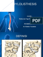 Dr. Haidar Nasution (Spondilolisthesis)