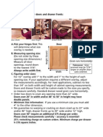 How To Measure Your Doors and Drawer Fronts:: (Grain Runs Horizontally) Width