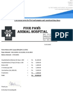 Cost Break Down for Pavi and Puppies and Paralysed Choco