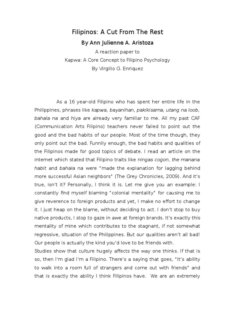 Importance of filipino language in filipino psychology picture