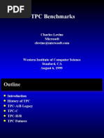 TPC Benchmarks: Charles Levine Microsoft