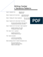 Basic Sentence Patterns With e