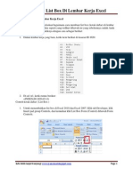 Membuat List Box Di Lembar Kerja Excel