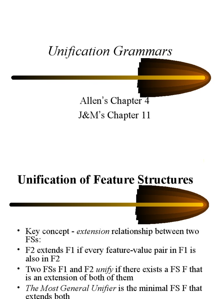Unification Grammars and Feature Structures | PDF | Teaching Methods ...
