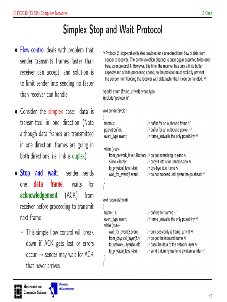 Stop and Wait protocol | Transmission Control Protocol | Error ...