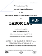 Download 2007-2013 Labor Law Philippine Bar Examination Questions and Suggested Answers JayArhSalsRollan by Jay-Arh SN262152487 doc pdf