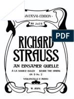 Strauss - Beside The Spring Op.9 No.2 Cello Piano PDF